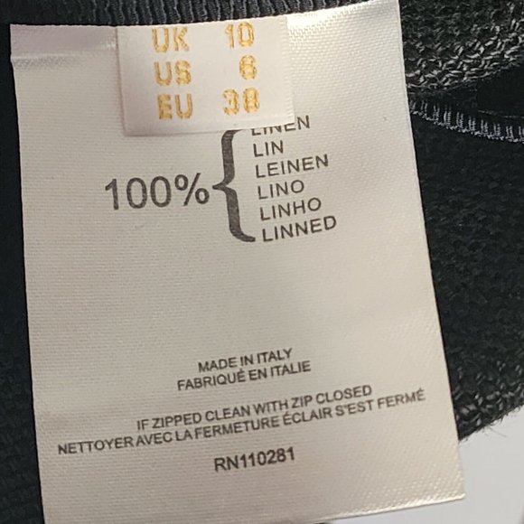 PRINGLE of SCOTLAND Solid Black Linen Short Sleeve Cardigan Womens UK 10 US 6 - Picture 6 of 7